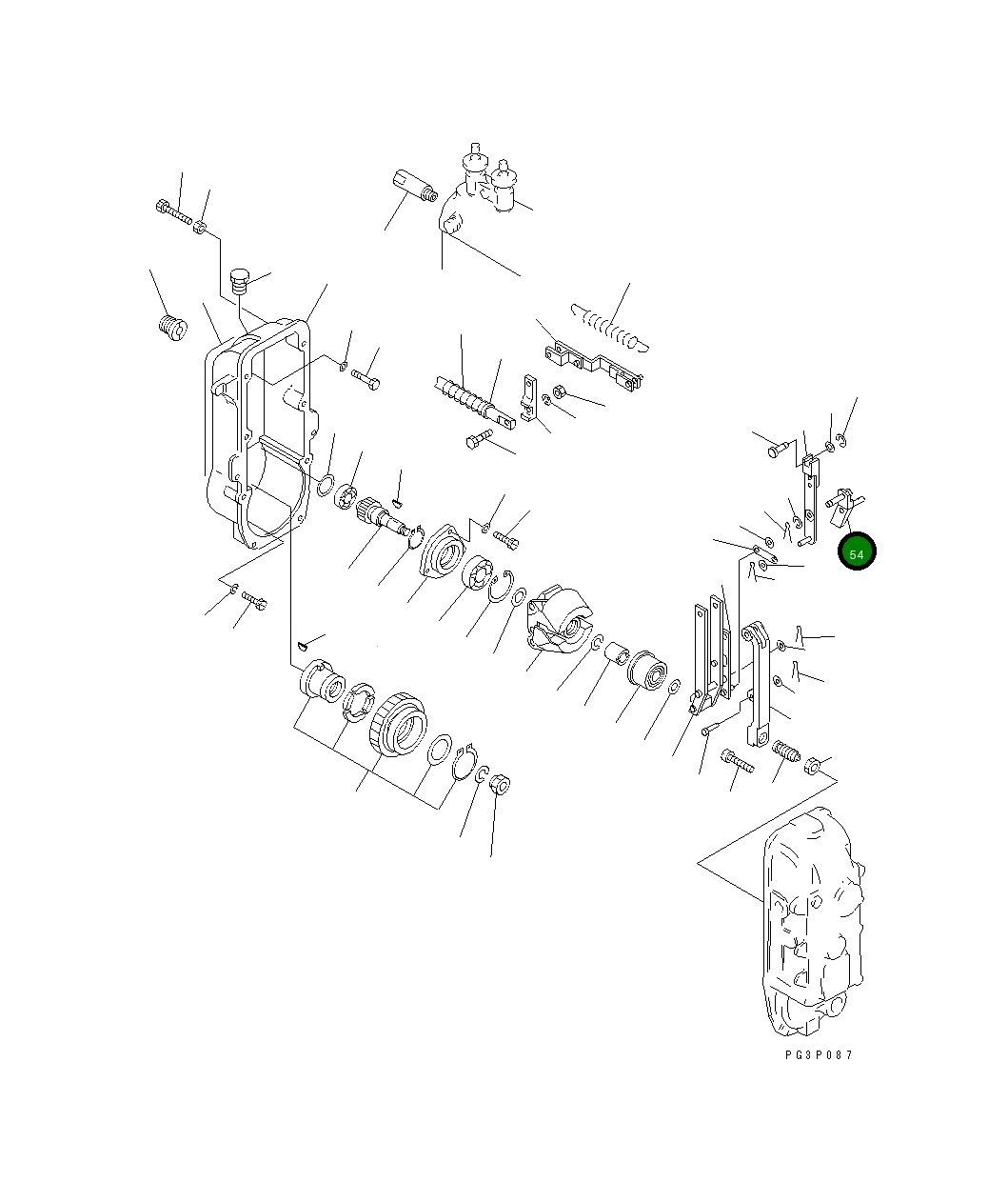 Рычаг DK154326-6820 Komatsu