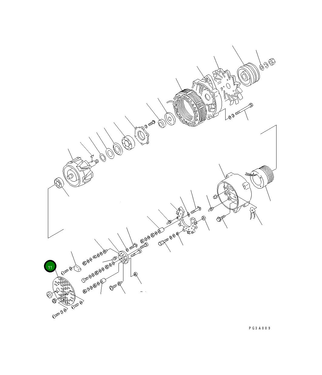 Крышка KD1-35761-0030 Komatsu