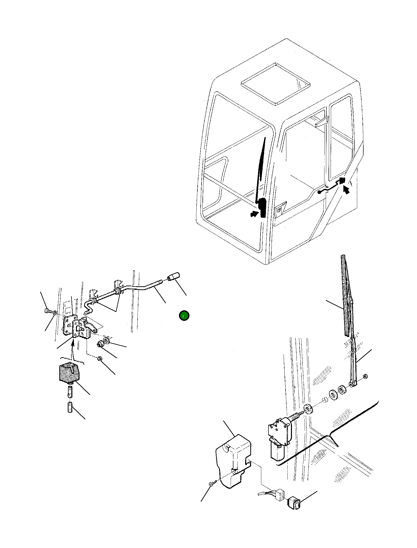 Рычаг 21D-54-13371 Komatsu