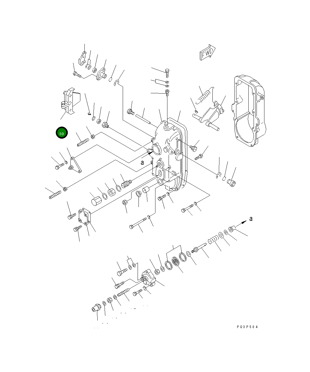Рычаг DK154380-2220 Komatsu