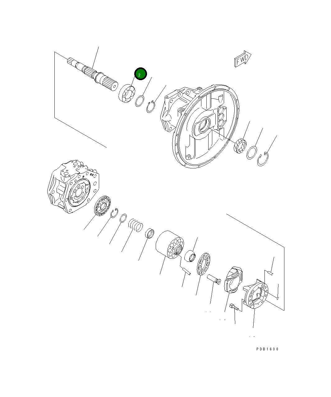 Подшипник 708-1H-12151 Komatsu
