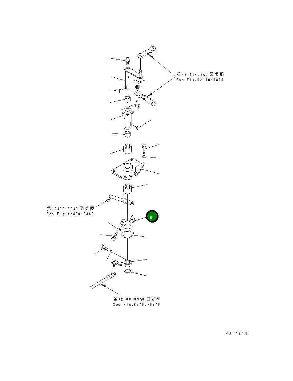 Рычаг 156-43-22110 Komatsu