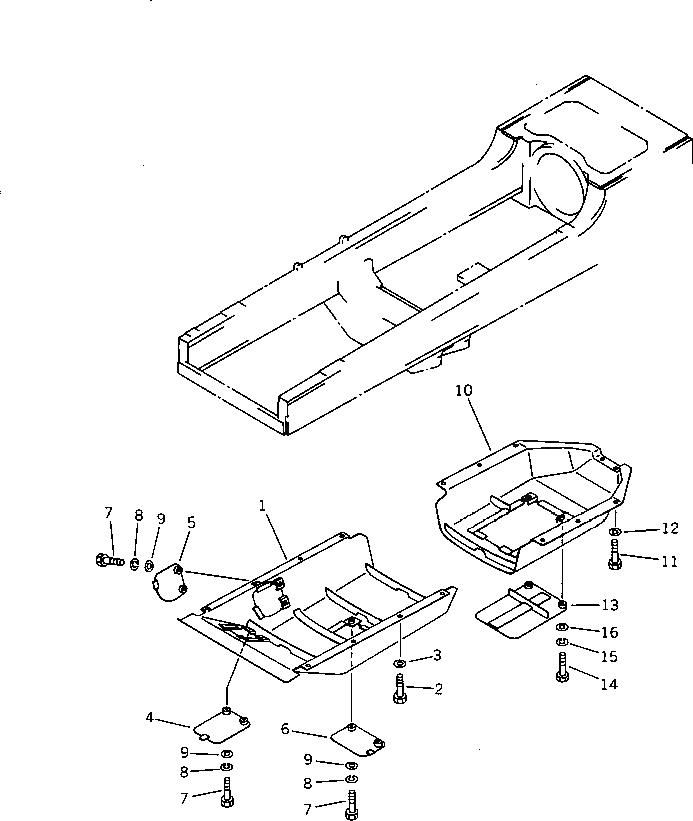 Крышка 14G-54-51220  Komatsu