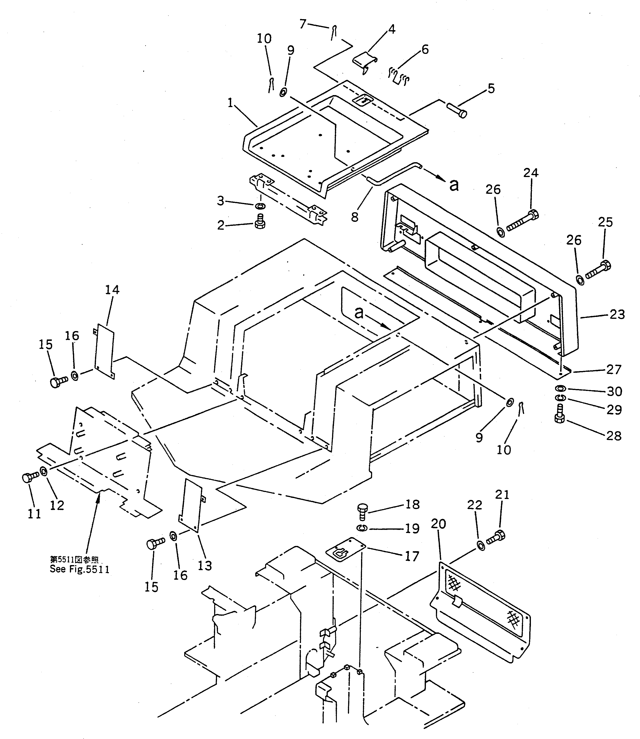 Крышка 361-884-1150 Komatsu