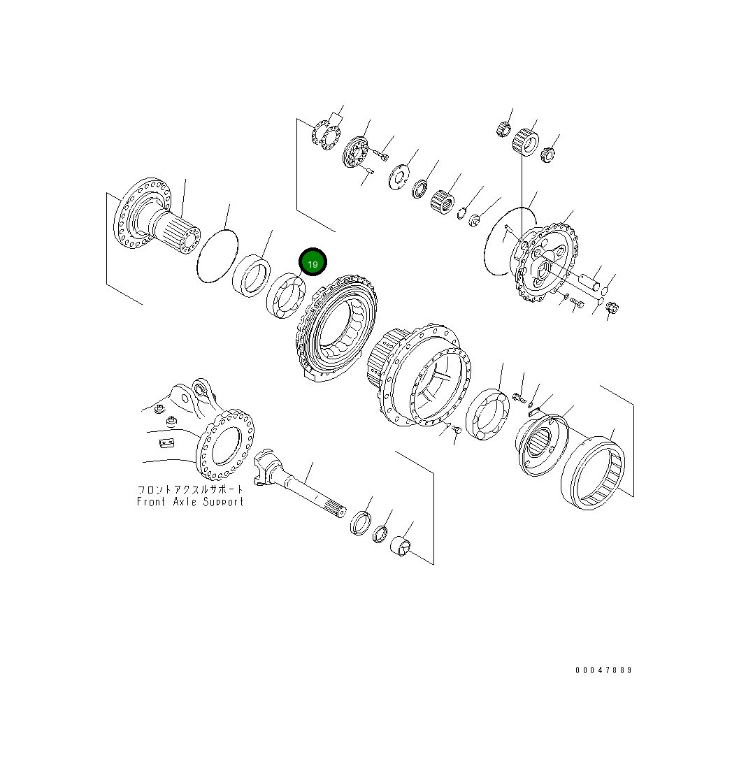 Подшипник 23W-22-22340 Komatsu