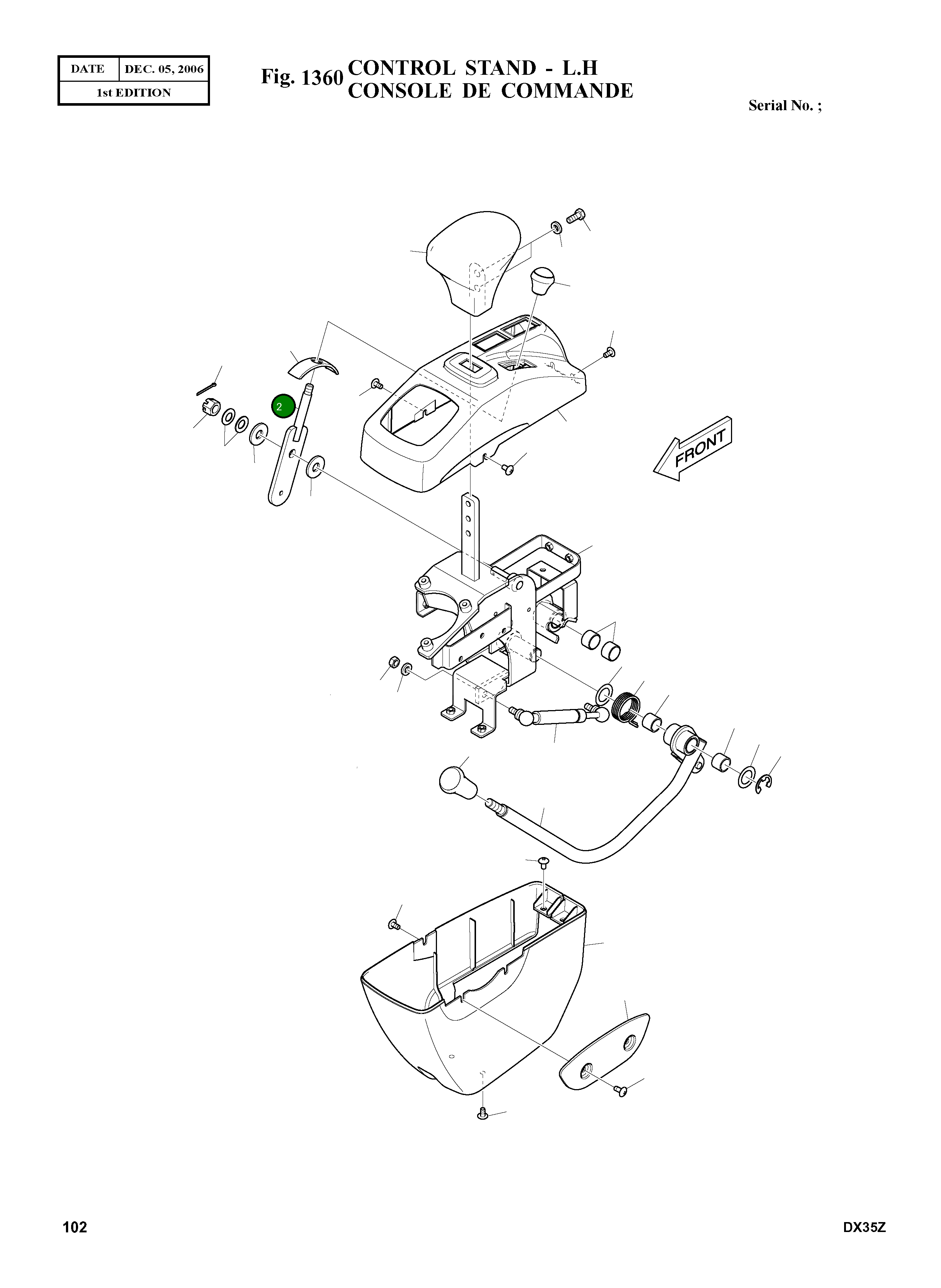 Рычаг K1012830 Komatsu