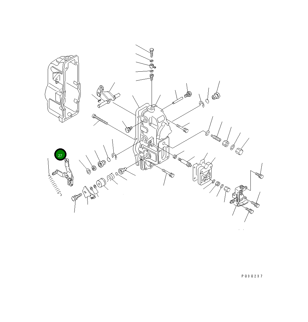 Рычаг DK154395-9320 Komatsu