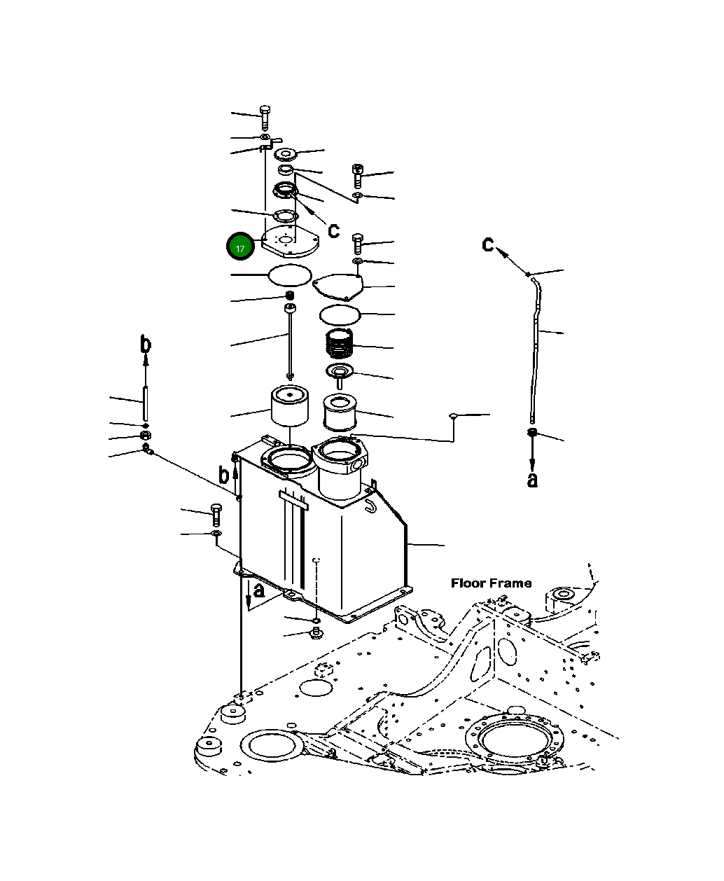 Крышка 22P-60-11121  Komatsu