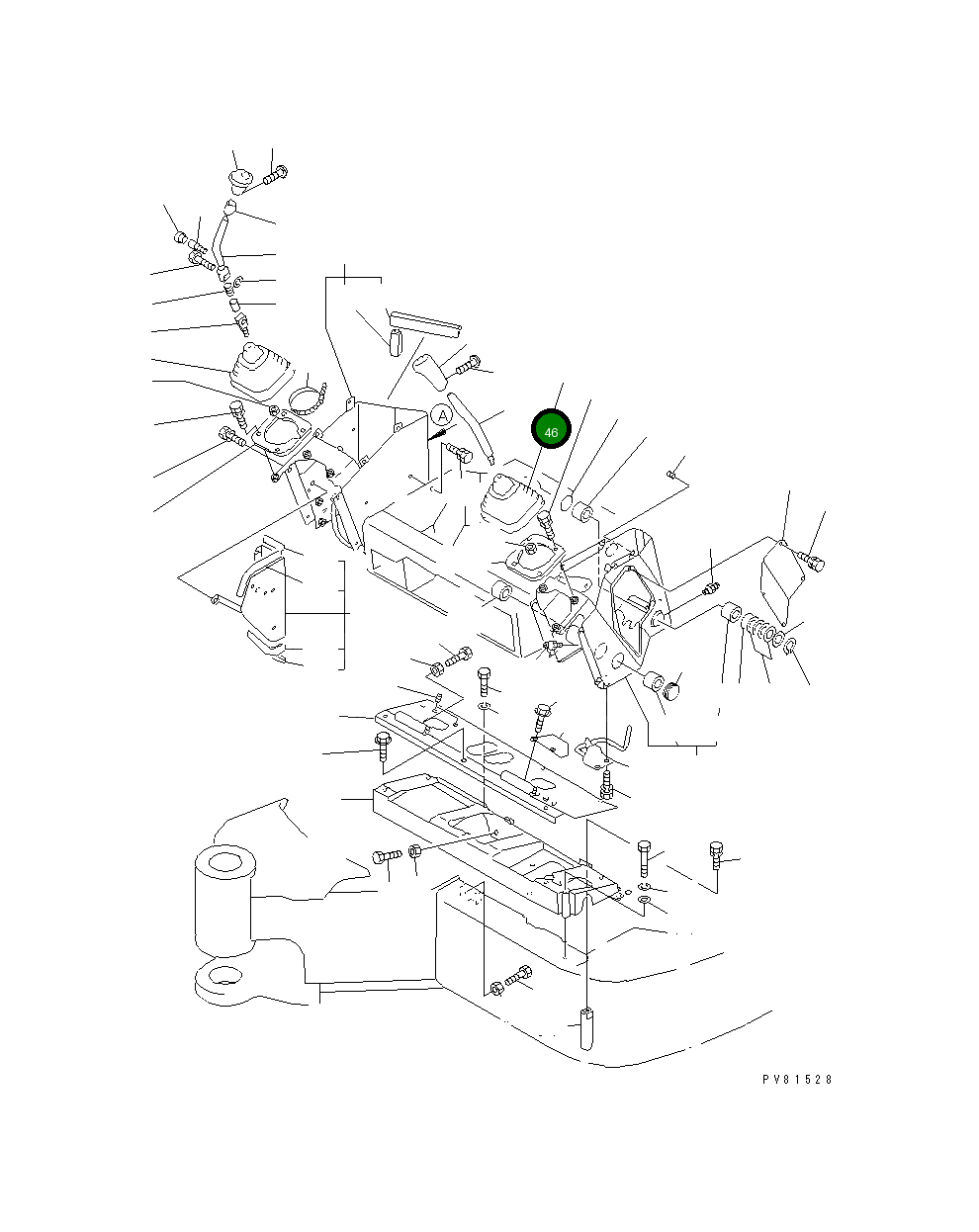 Рычаг YM172165-47851 Komatsu