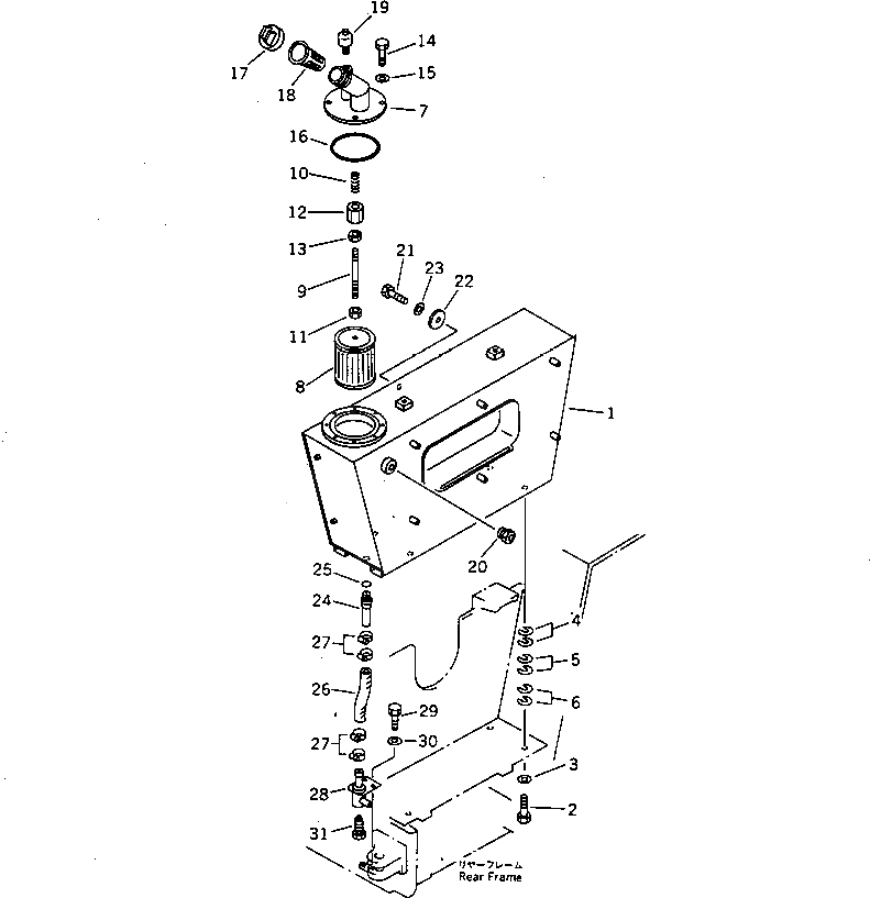 Крышка 278-60-13120 Komatsu