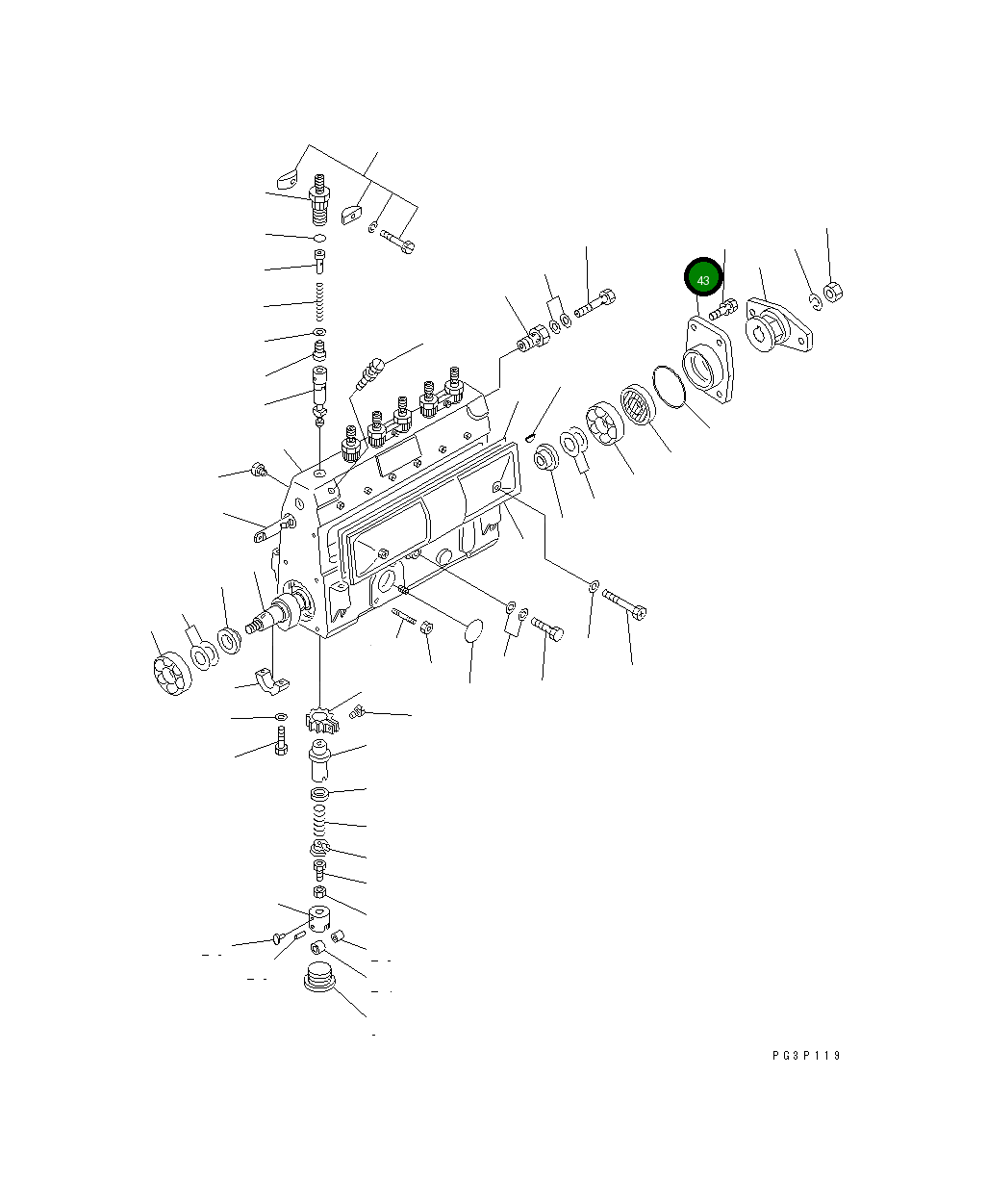 Крышка DK131330-2600 Komatsu