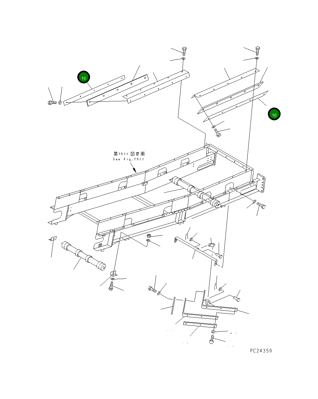 Крышка 8261-75-1150  Komatsu