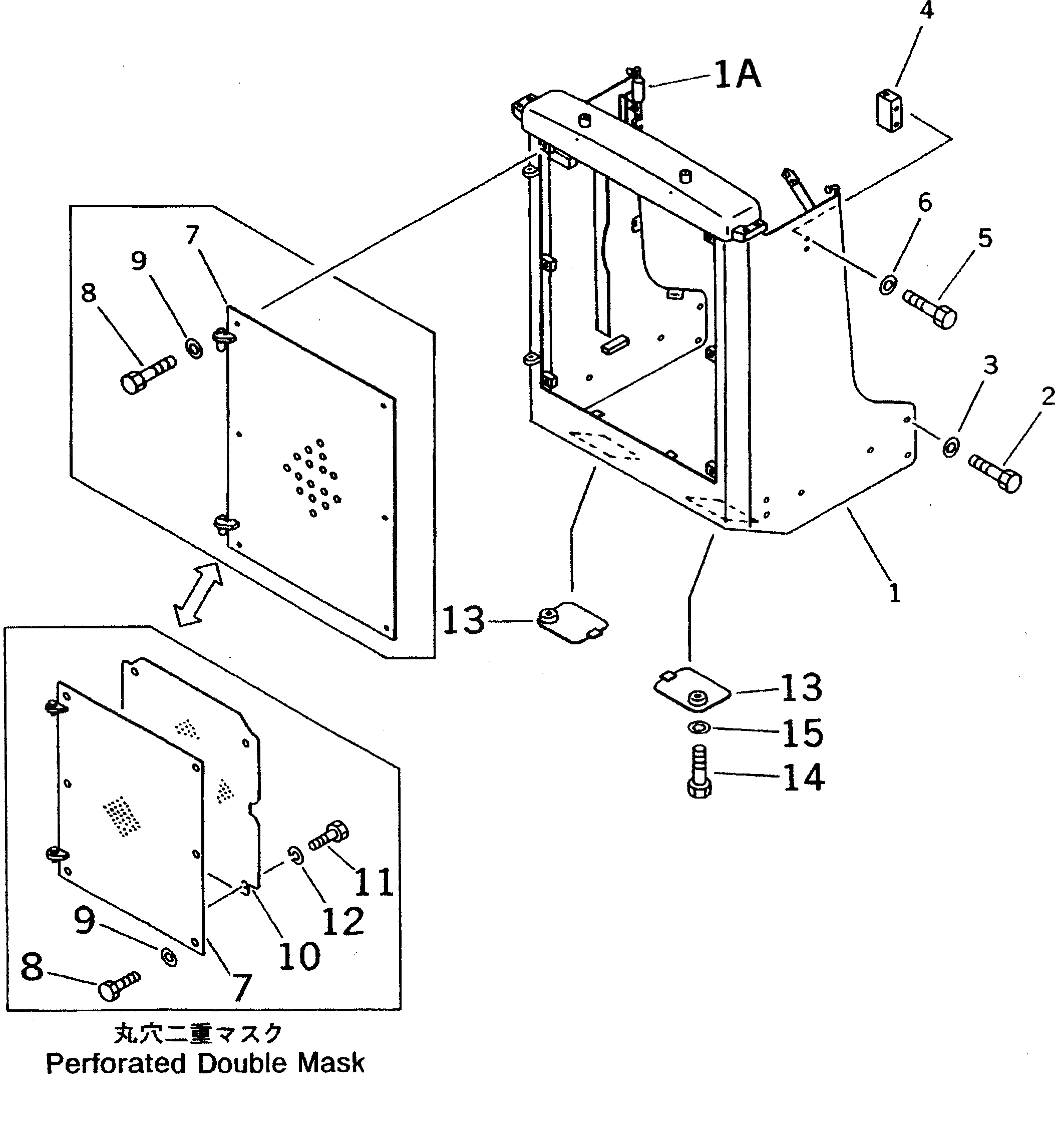 Крышка 13F-54-31260  Komatsu