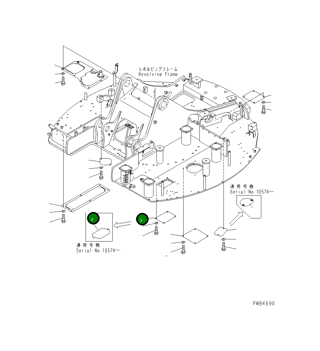 Крышка 22U-54-12151  Komatsu