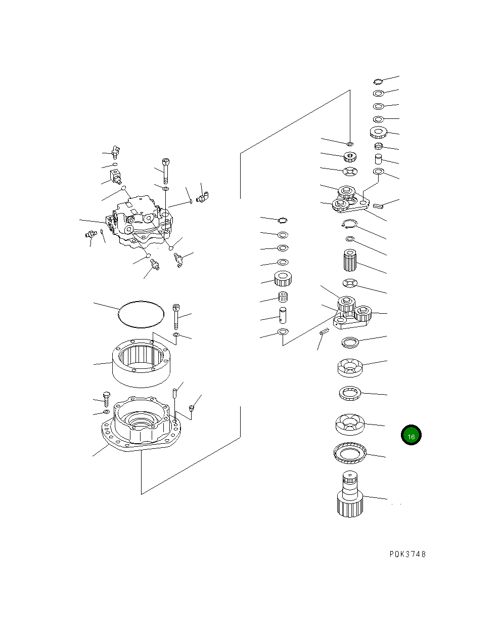 Подшипник 20U-26-22160 Komatsu