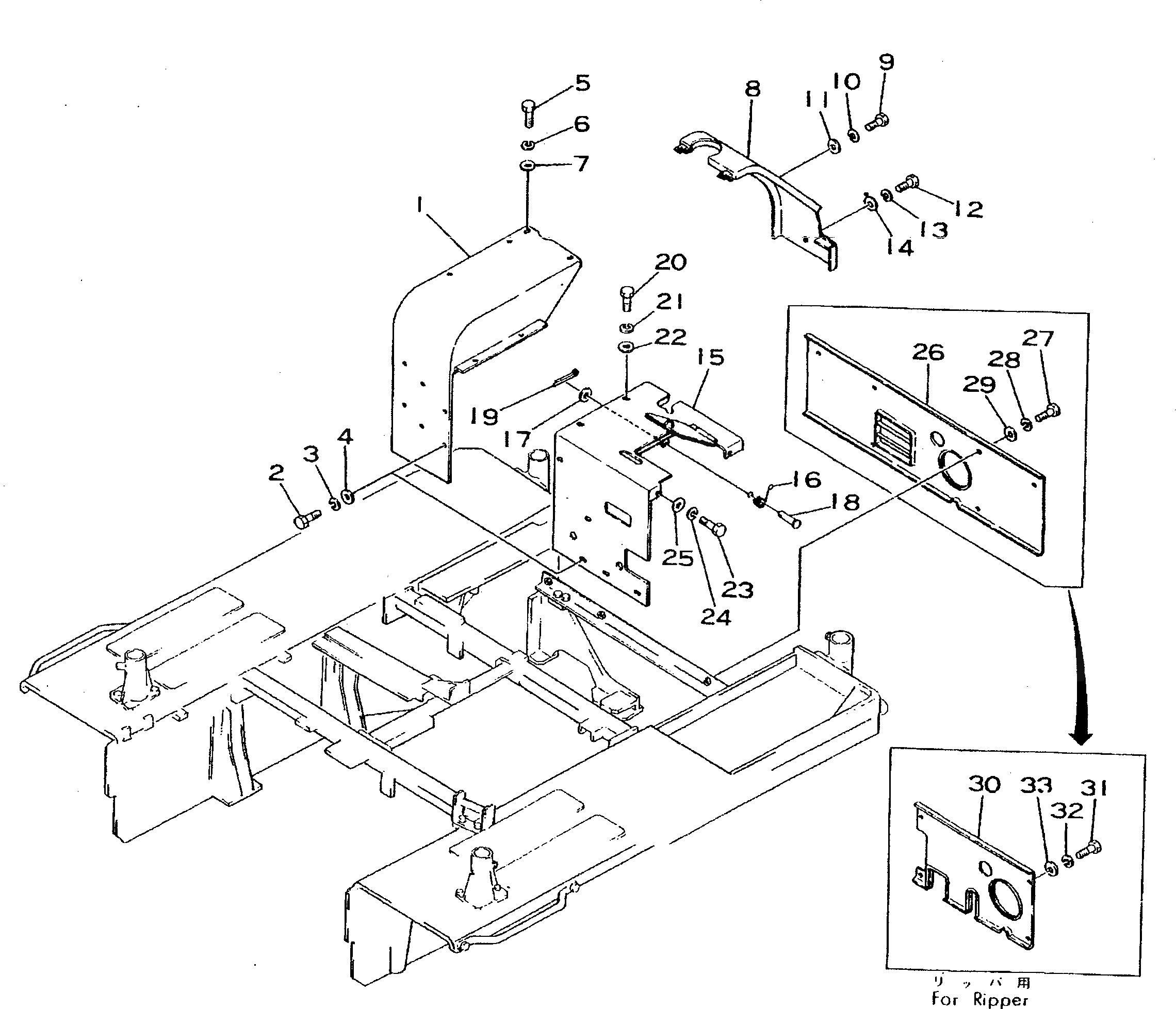 Крышка 195-54-15134 Komatsu