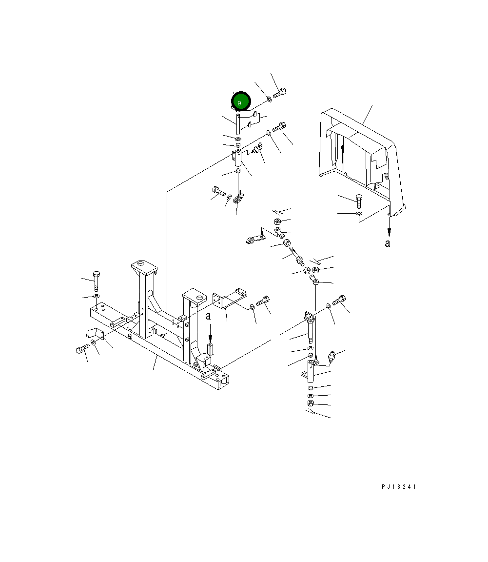 Рычаг 17M-43-22121 Komatsu