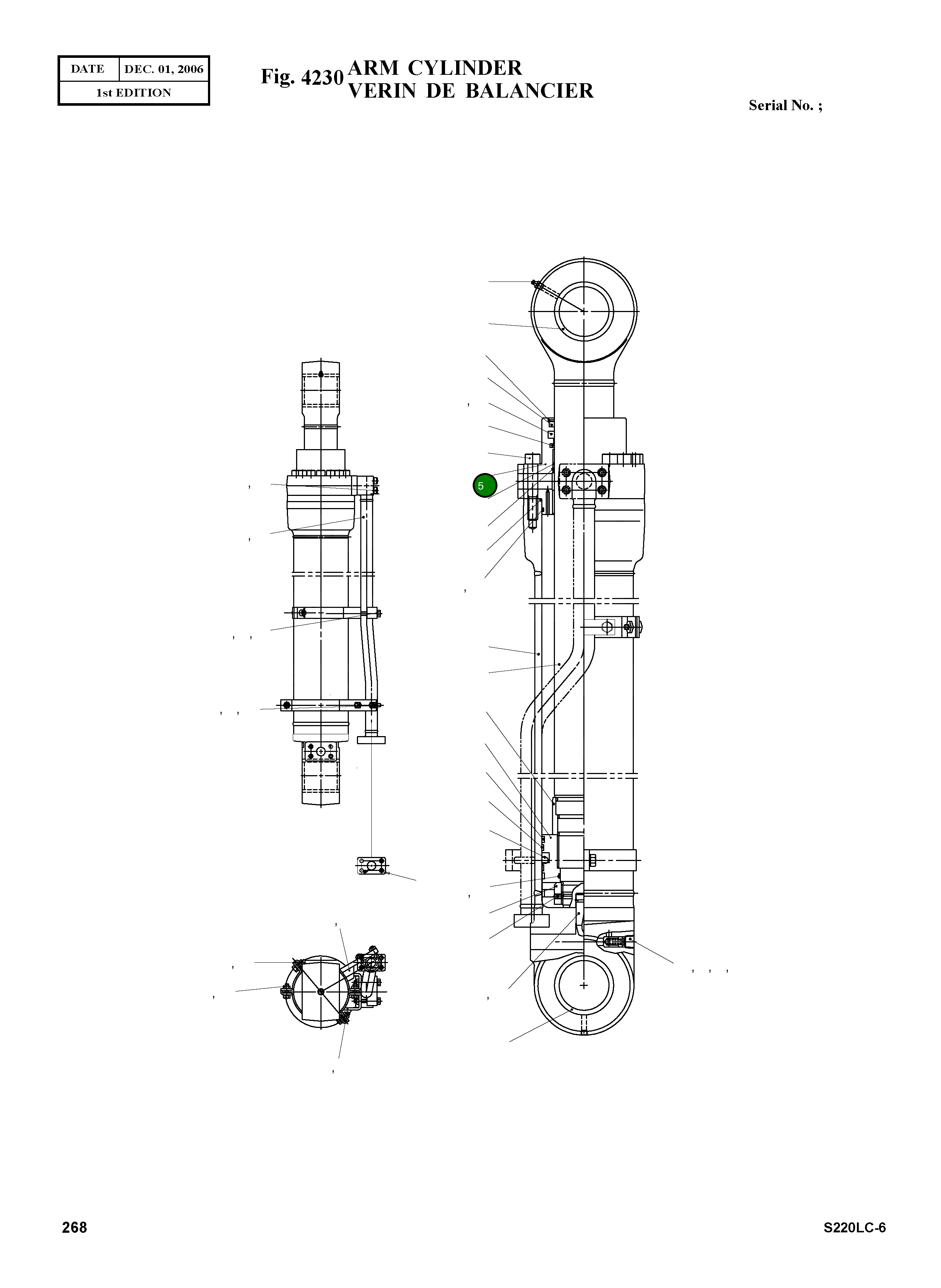 Крышка, ROD K9003894 Komatsu