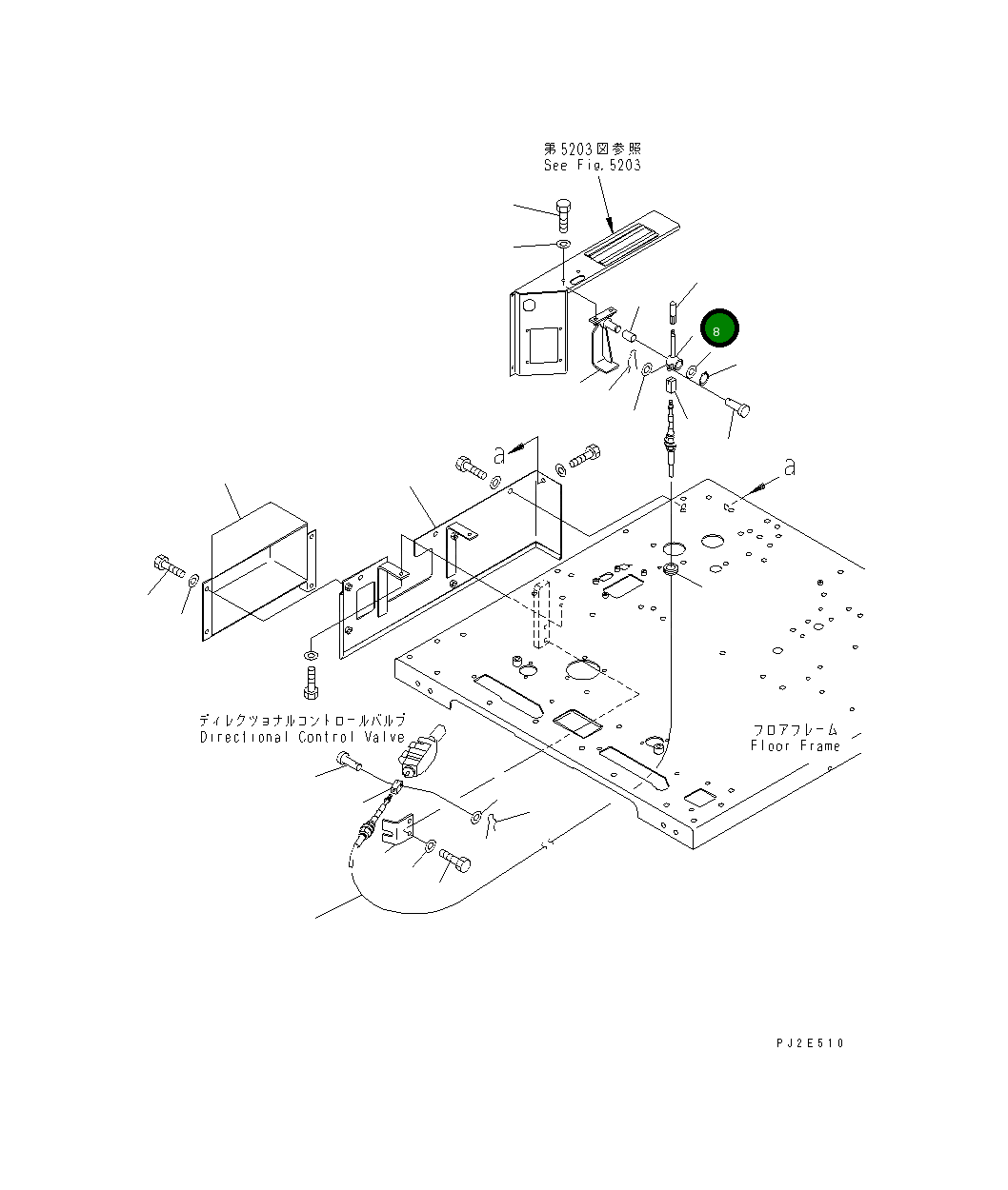 Рычаг 234-60-72340 Komatsu