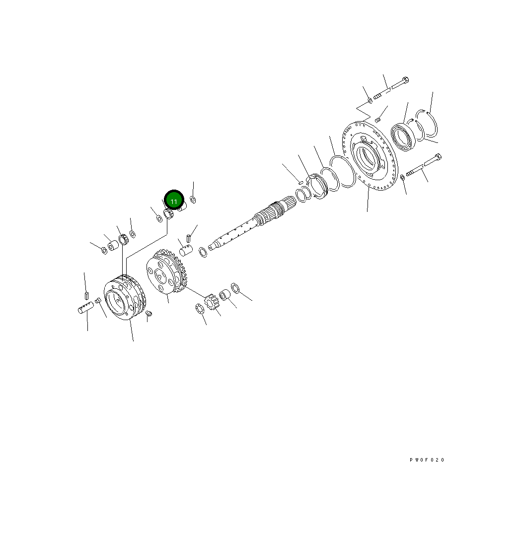 Подшипник 41E-15-19410 Komatsu