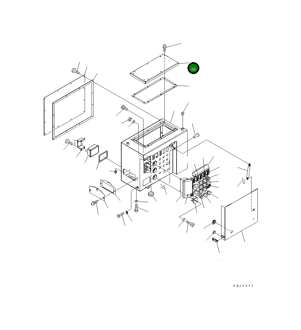 Крышка 8298-06-1450  Komatsu