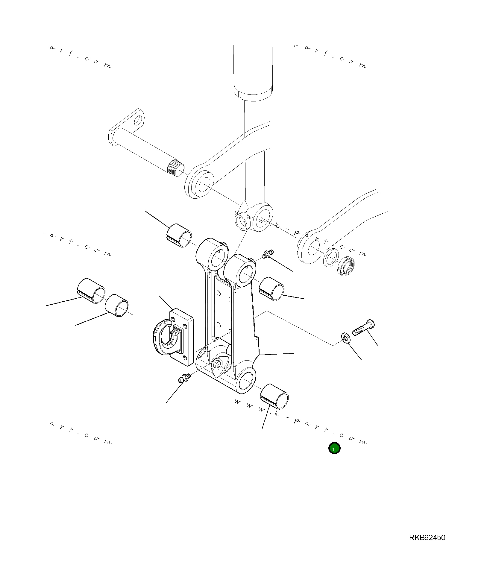 Рычаг 42N-856-1260 Komatsu