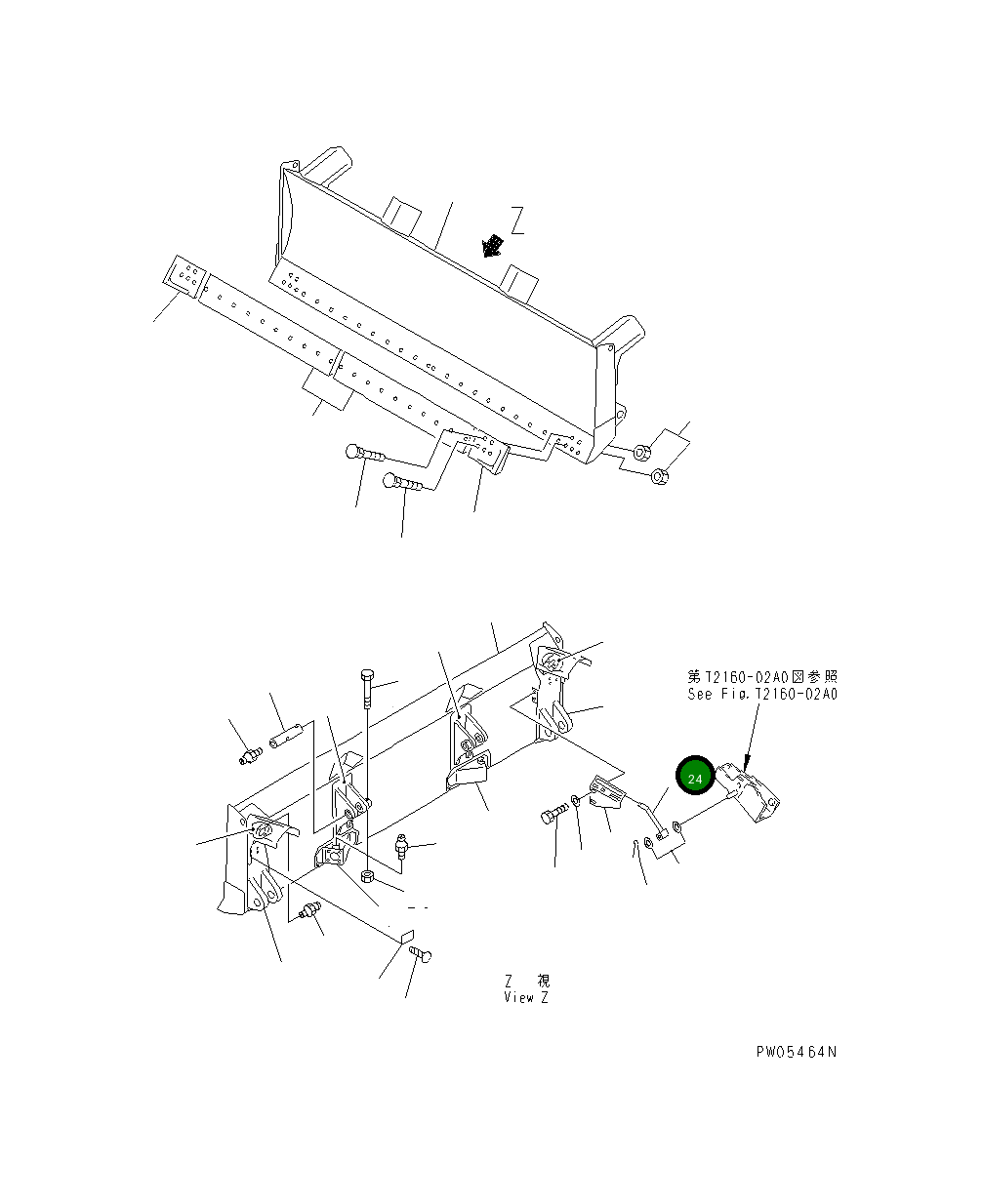 Рычаг 13F-70-31320 Komatsu