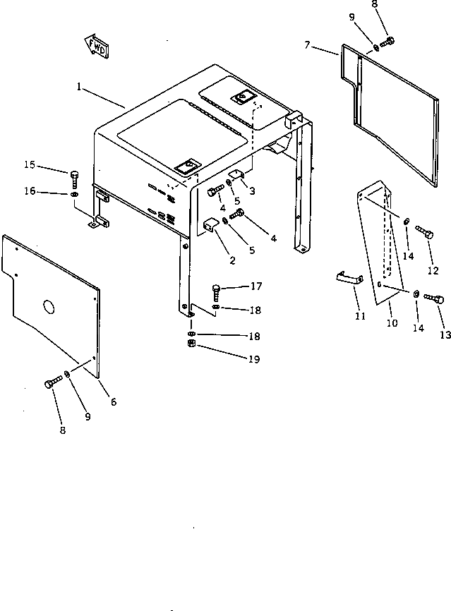 Крышка 423-54-11830  Komatsu