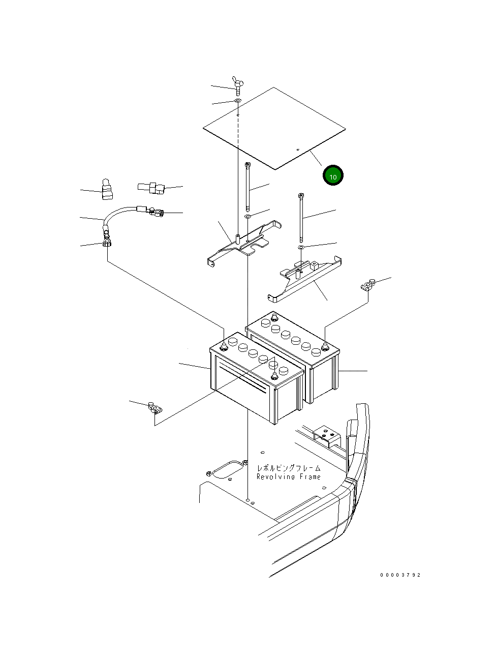 Крышка 22U-06-21141  Komatsu