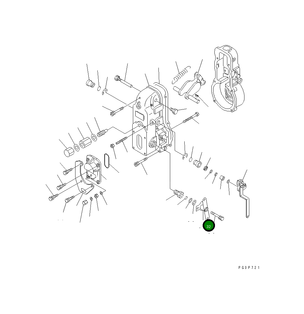 Рычаг DK154380-7520 Komatsu