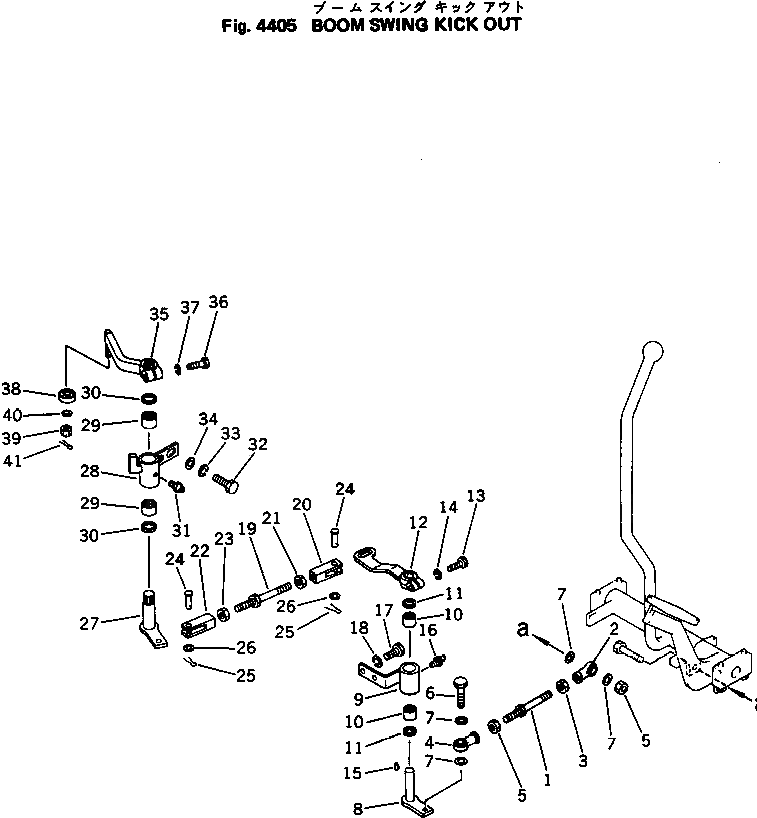 Рычаг 201-43-38180 Komatsu