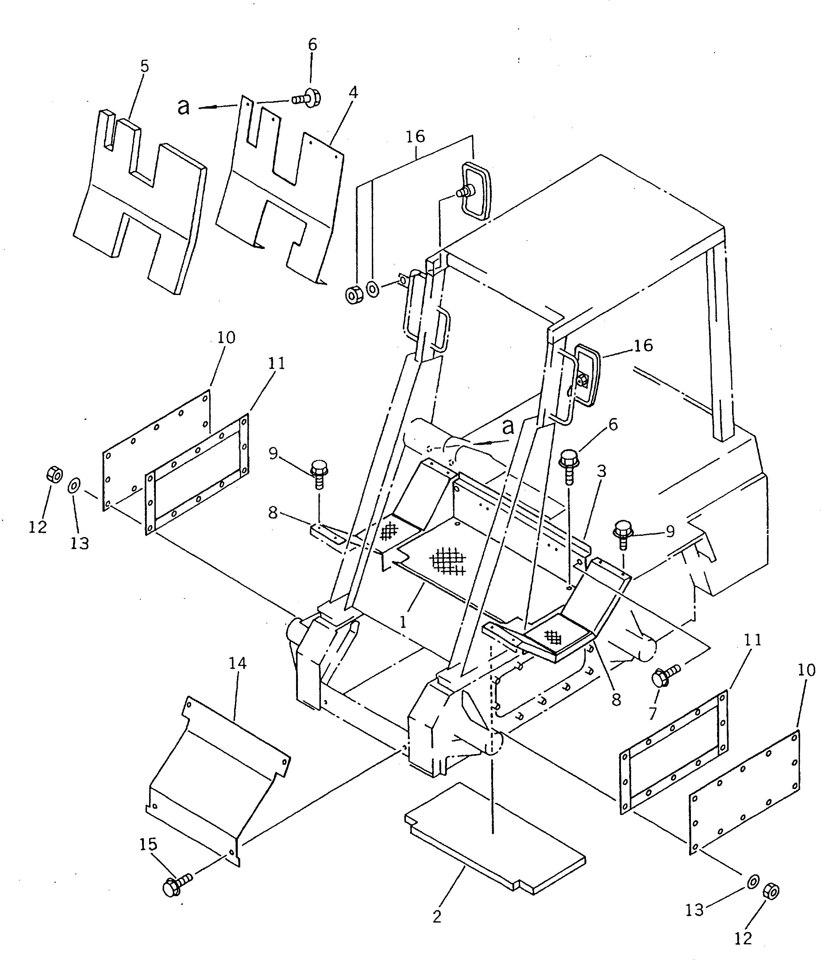 Крышка FF7830-54210 Komatsu
