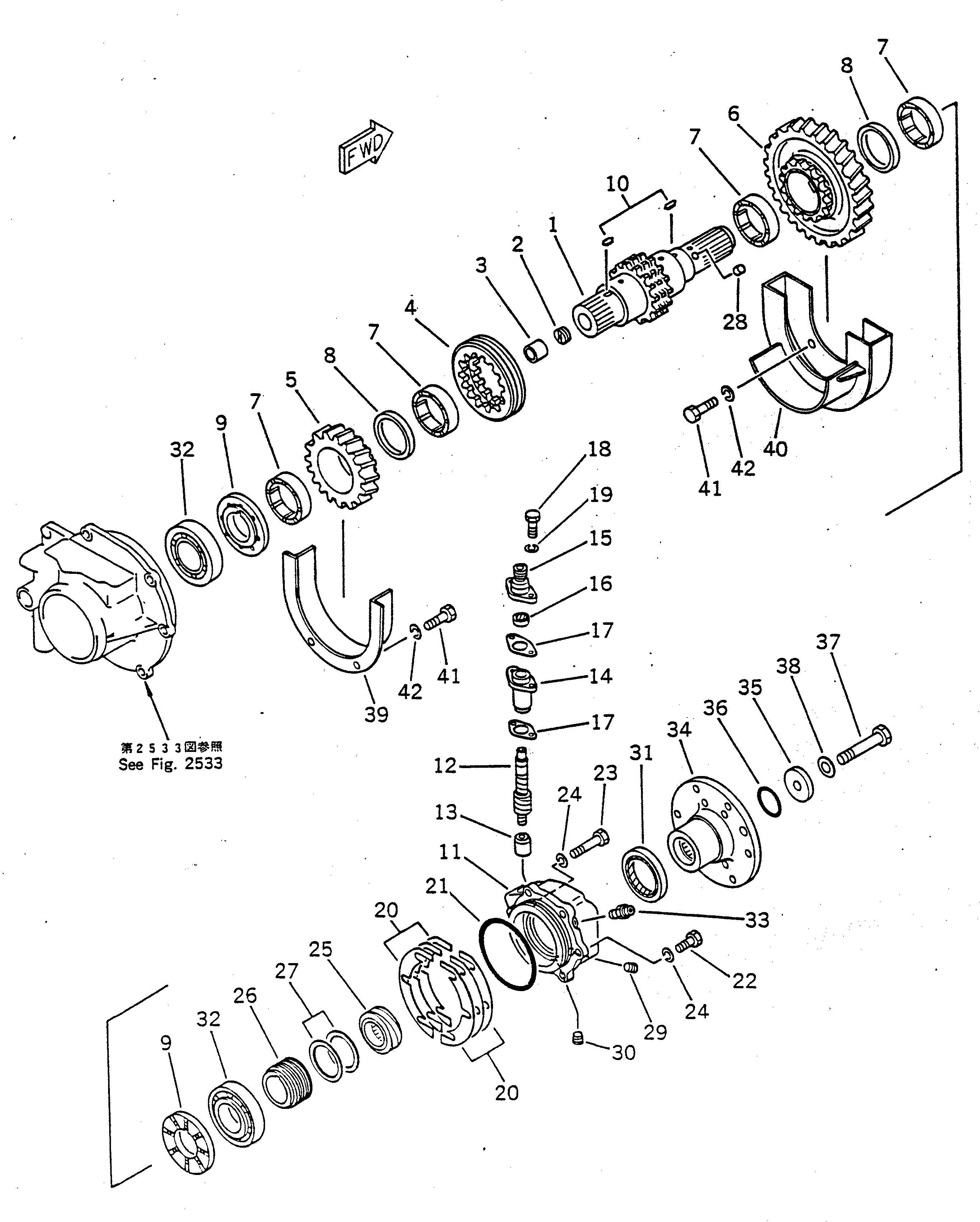 Крышка 22W-15-16411 Komatsu