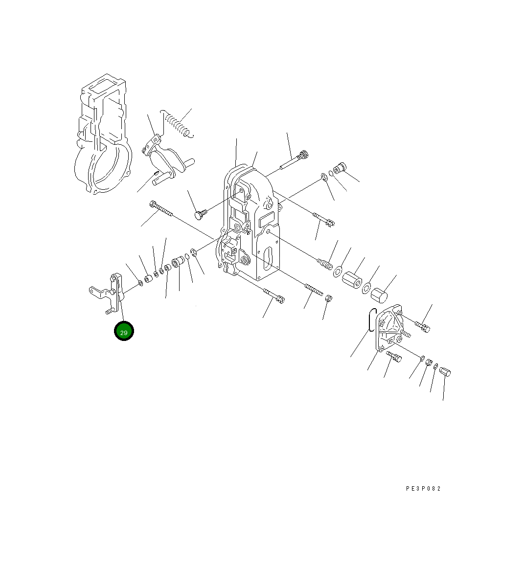 Рычаг DK154395-3420 Komatsu
