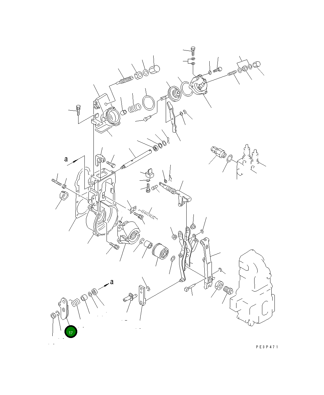Рычаг DK154380-3420 Komatsu