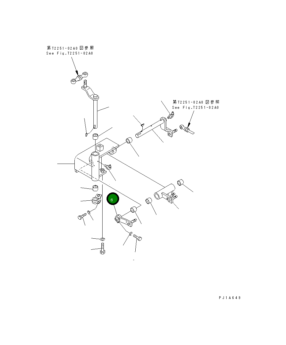 Рычаг 156-76-36130 Komatsu