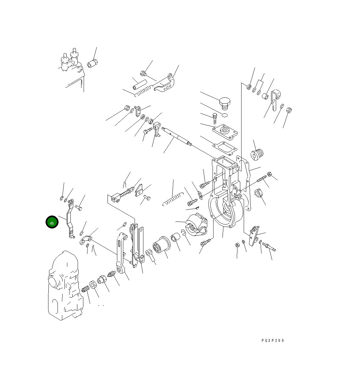 Рычаг DK154401-3720 Komatsu