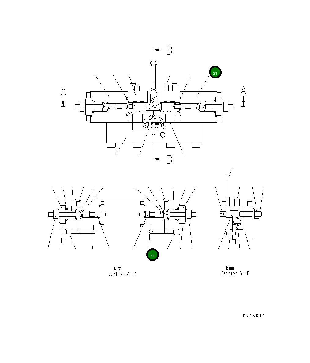 Крышка UC4100647409 Komatsu