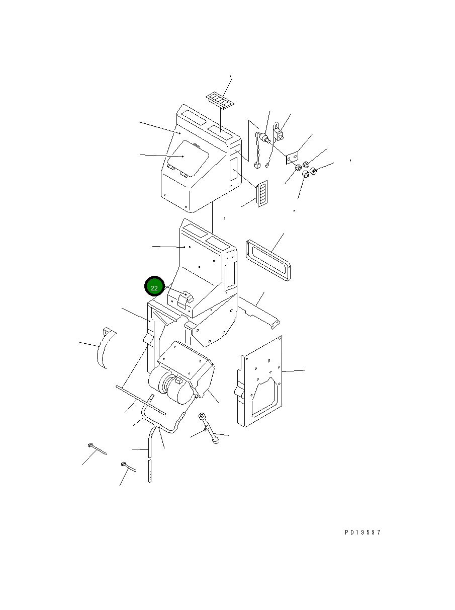 Крышка CJ017-1868 Komatsu