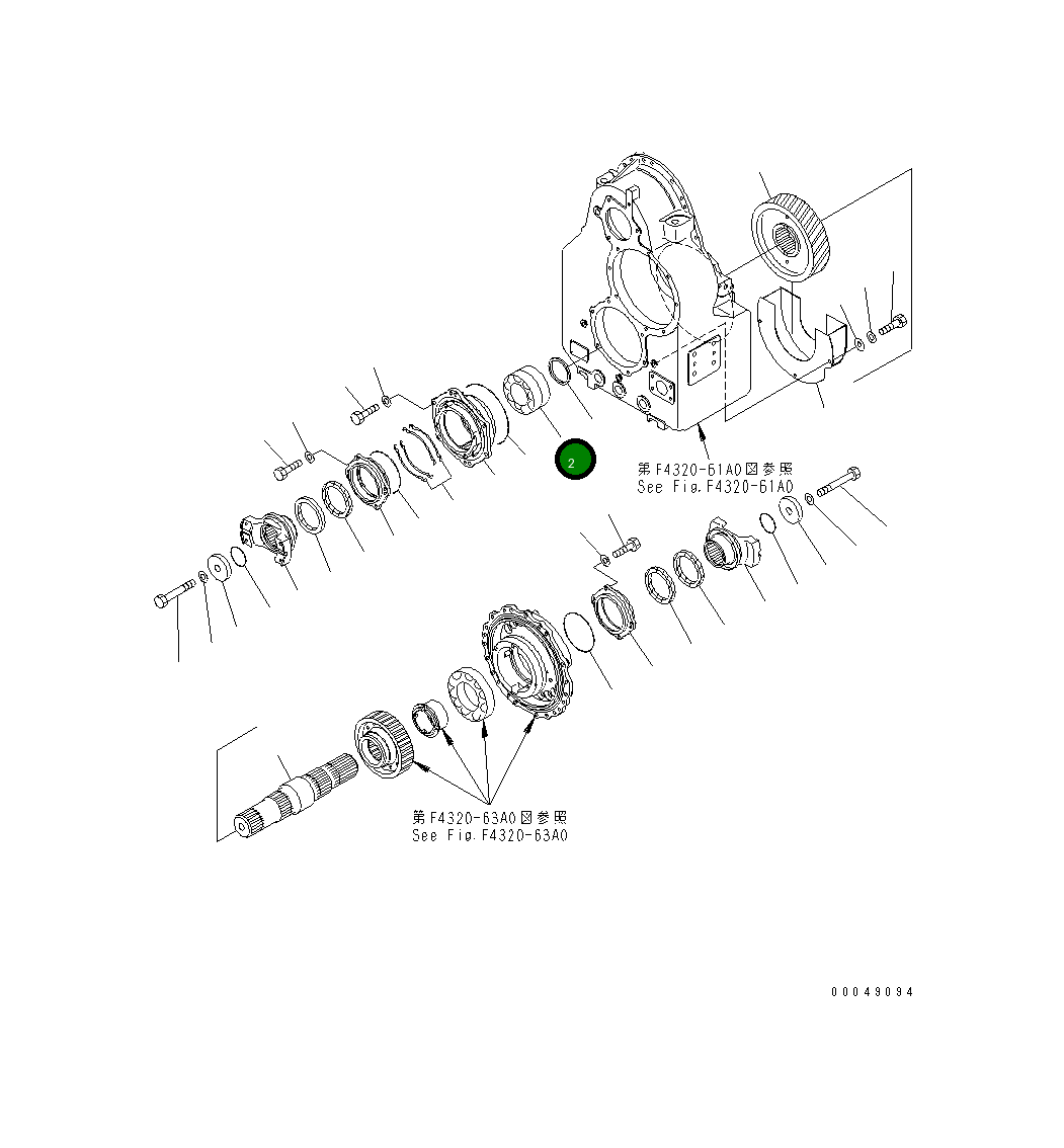 Подшипник 425-15-33390 Komatsu