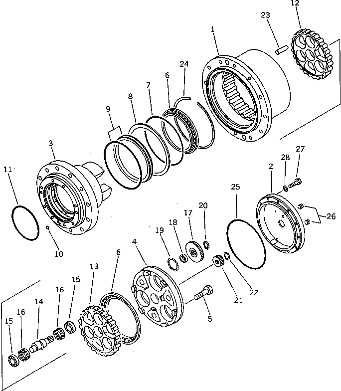 Подшипник TZ200B1023-00 Komatsu