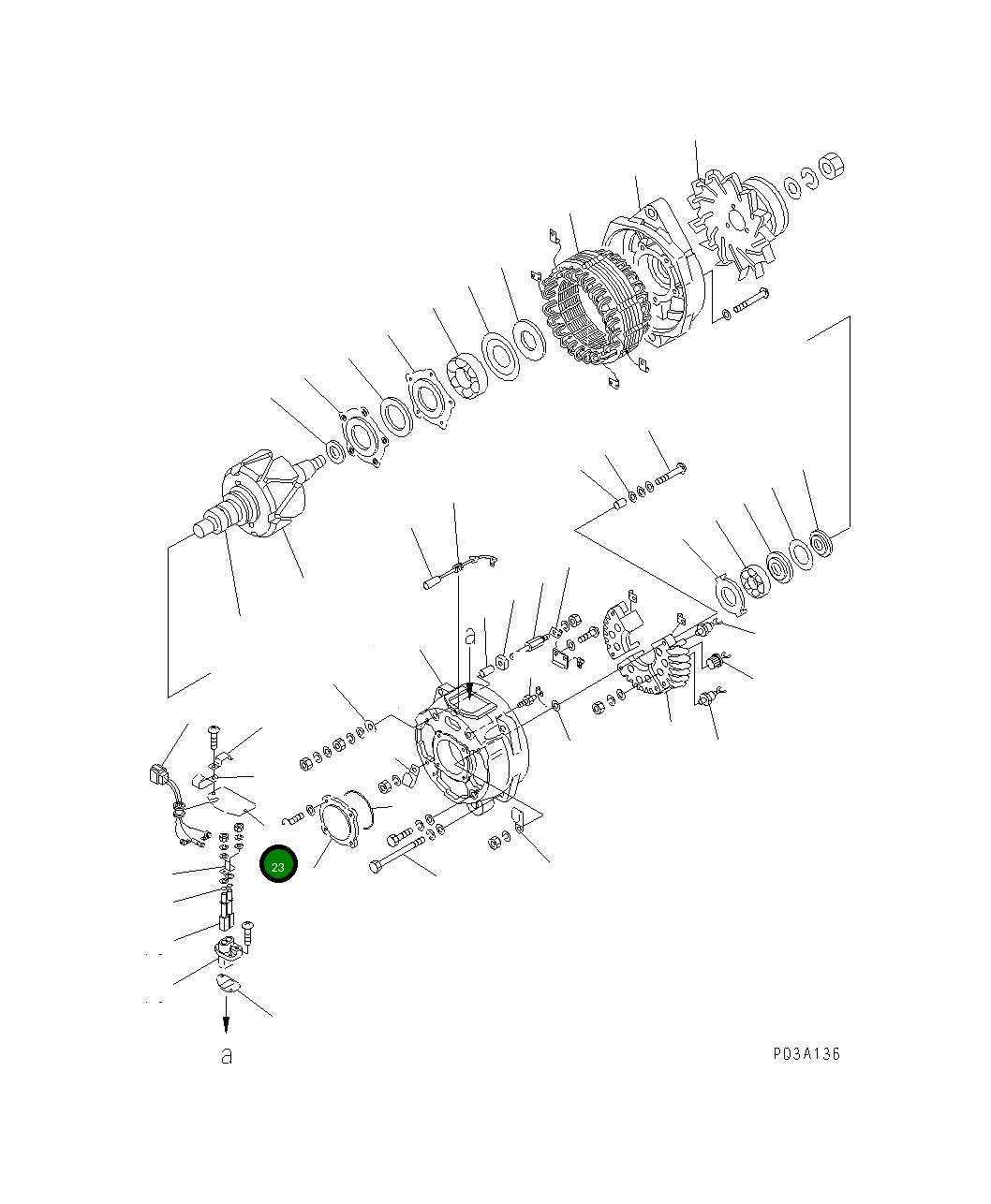 Крышка KD1-33761-1030 Komatsu
