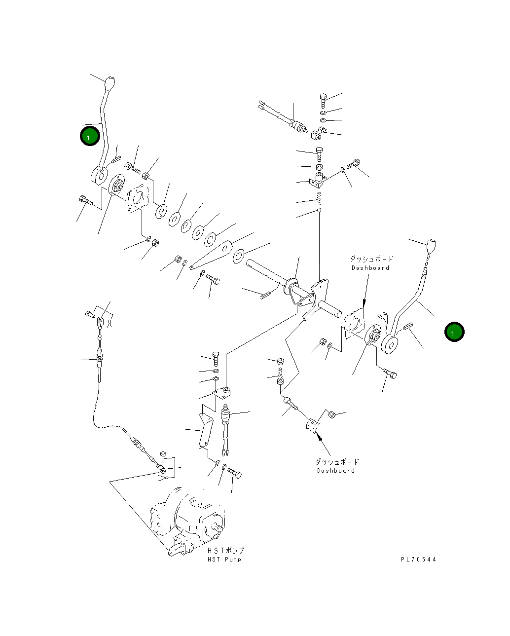 Рычаг 2691-3-46300 Komatsu