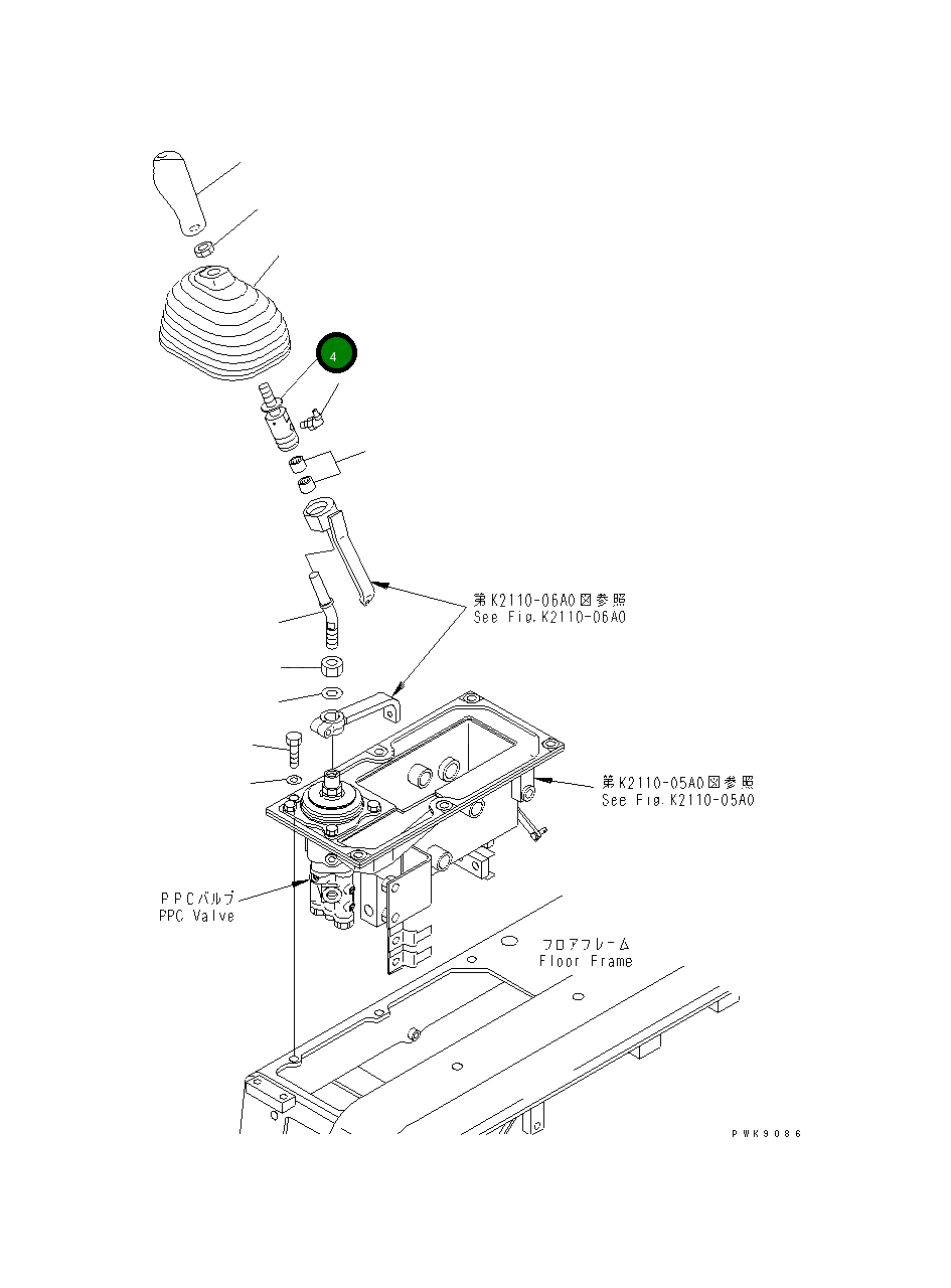 Рычаг 14Z-43-13110 Komatsu