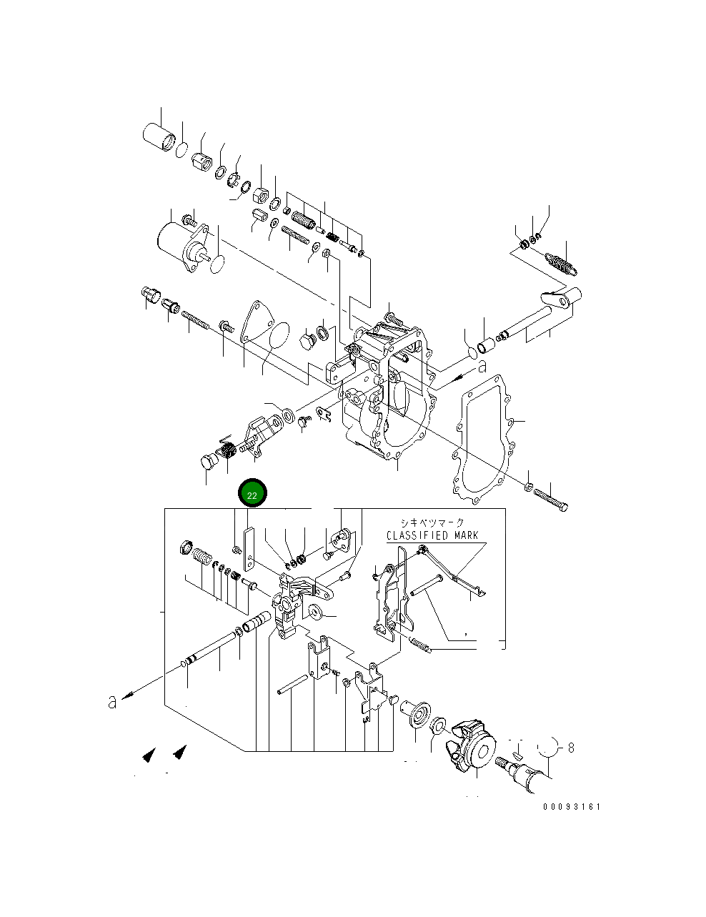 Рычаг YM129642-61440 Komatsu