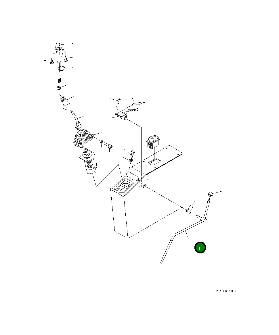Рычаг 21T-43-67212 Komatsu