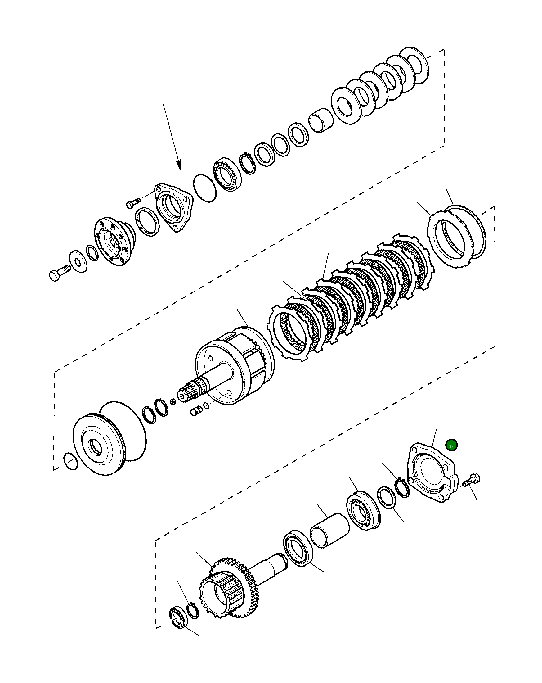 Крышка CAO138398 Komatsu
