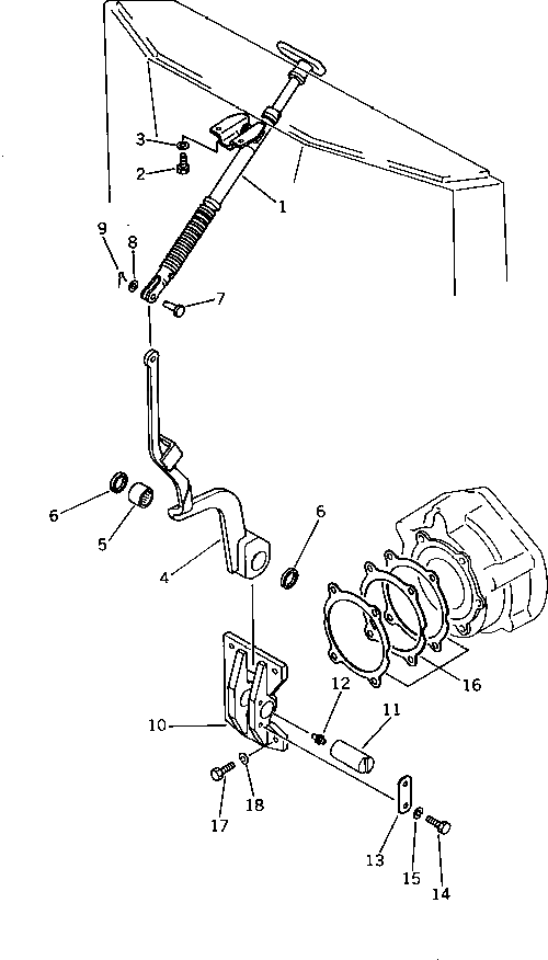 Рычаг 362-43-26191 Komatsu