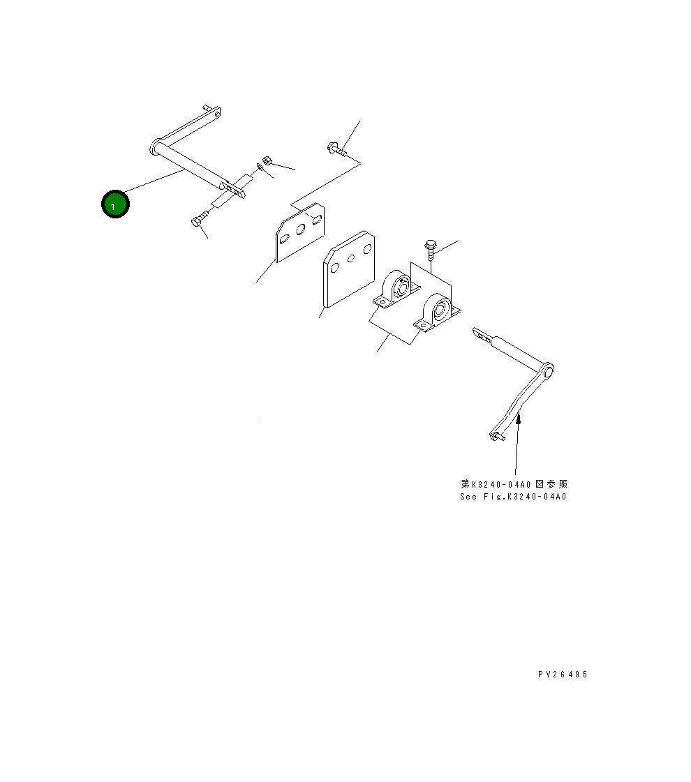 Рычаг 567-43-71133 Komatsu