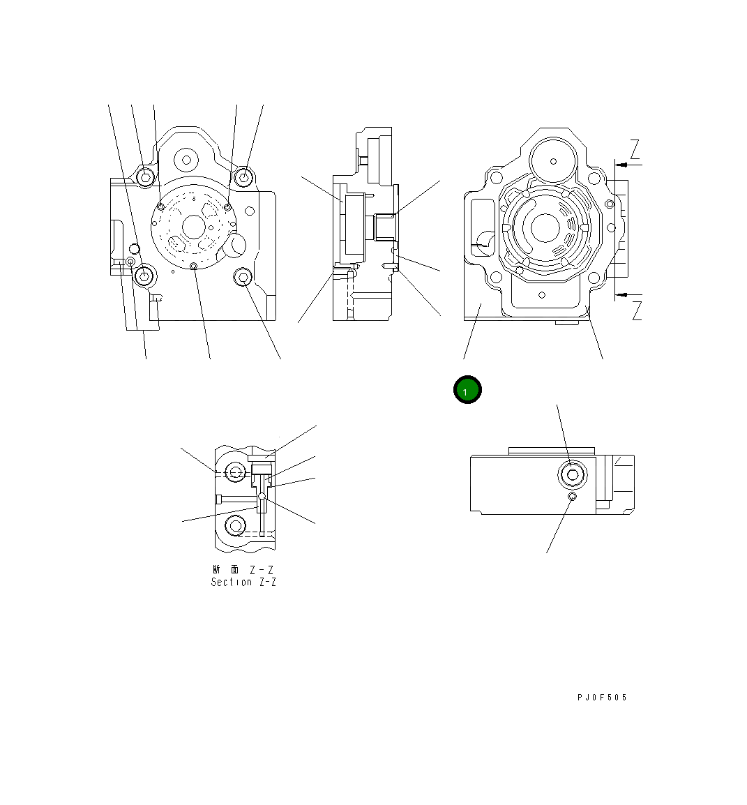 Крышка UC1100677293 Komatsu
